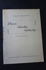 náhled knihy - Básně, říkanky, hádanky : doplněk k příručce Český jazyk v přípravném ročníku