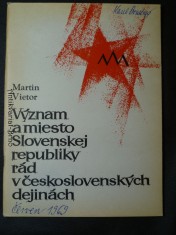 náhled knihy - Význam a miesto Slovenskej republiky rád v československých dejinách