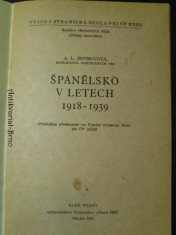 náhled knihy - Španělsko v letech 1918-1939