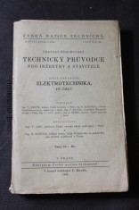 náhled knihy - Technický průvodce pro inženýry a stavitele. Sešit čtrnáctý, Elektrotechnika. IV. část