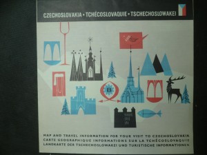 náhled knihy - Czechoslovakia - Map and travel information for your visit to Czechoslovakia