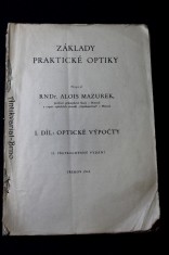 náhled knihy - Základy praktické optiky. I. díl, Optické výpočty
