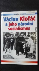 náhled knihy - Václav Klofáč a jeho národní socialismus