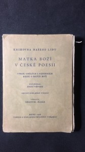 náhled knihy - Matka boží v české poesii