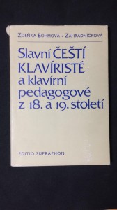 náhled knihy - Slavní čeští klavíristé a klavírní pedagogové z 18. a 19. století