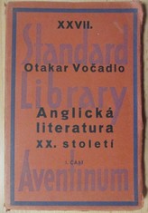 náhled knihy - Anglická literatura XX. století : (1901-1931)