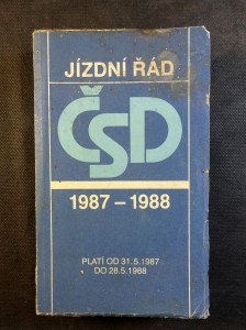 náhled knihy - Jízdní řád ČSD 1987 - 1988