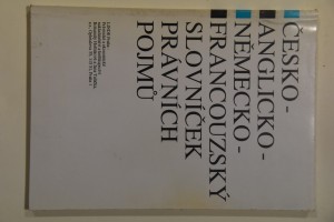 náhled knihy - Česko-anglicko-německo-francouzský slovníček právních pojmů