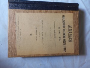 náhled knihy - Almanach Královského hlavního města Prahy na rok 1906