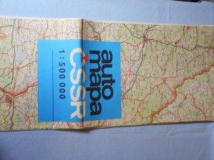 náhled knihy - Automapa ČSR : Meřítko 1 : 500 000, nástěnná, 1. vydání