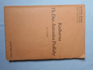 náhled knihy - 5. seznam skladu : Knihovna Th. Dra Antonína Podlahy. III. část
