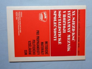 náhled knihy - XV. sjezd KSČ : Významný mezník v rozvoji socialistické společnosti, metodické materiály pro propagandisty politického vzdělávání SSM