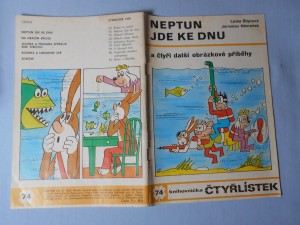 náhled knihy - Čtyřlístek : Neptun jde ke dnu č. 74.