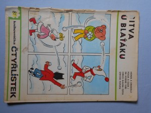 náhled knihy - Čtyřlístek : Bitva u blaťáku č. 81.