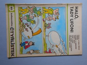 náhled knihy - Čtyřlístek : Haló, tady ufoni č. 93.