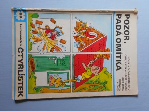 náhled knihy - Čtyřlístek : Pozor, padá omítka č. 99.