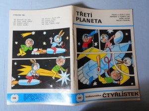 náhled knihy - Čtyřlístek : Třetí planeta č. 104.