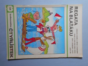 náhled knihy - Čtyřlístek : Regata na blaťáku č. 128.
