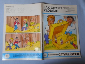 náhled knihy - Čtyřlístek : Jak chytit zloděje č. 136.