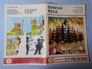 náhled knihy - Čtyřlístek : Ohnivá řeka č. 152.