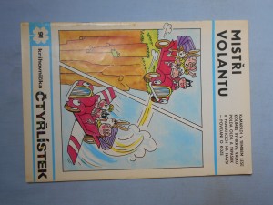 náhled knihy - Čtyřlístek : Mistři volantu č. 91.