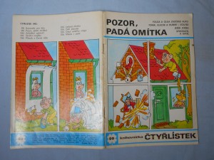 náhled knihy - Čtyřlístek : Pozor, padá omítka č. 99.