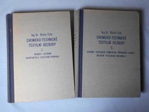 náhled knihy - Chemicko-technické textilní rozbory. Sv. 1, Rozbory lučebnin používaných v textilním průmyslu, Sv. 2, Rozbory textilních pomocných přípravků a barviv. Zkoušení textilního materiálu
