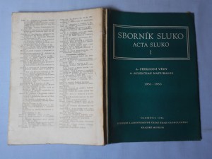 náhled knihy - Sborník sluko Acta sluko I 1951 - 1953