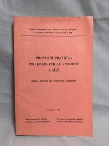 náhled knihy - Provozní Pravidla Pro Energetické Výrobny A Sítě