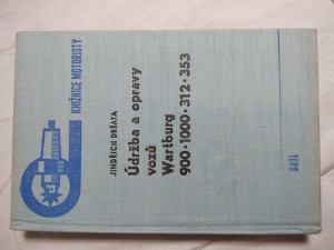 náhled knihy - Údržba a opravy vozů Wartburg 900, 1000, 312, 353