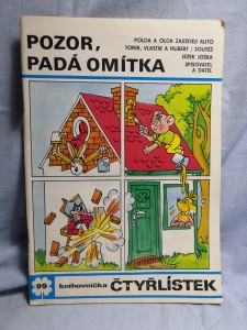 náhled knihy - Čtyřlístek: Pozor, padá omítka č. 99