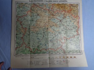 náhled knihy - Mapa politického a školního okresu Jičínského.