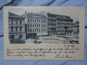 náhled knihy - Gruss aus Brünn. Grosser Platz zur Marktzeit. 1899