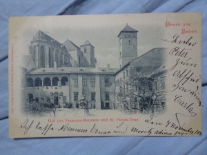 náhled knihy - Gruss aus Brünn. Hof des Franzens-Museum und St. Peters-Dom Brno 1898-1903 : Petrov a Františkovo muzeum
