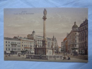 náhled knihy - Brünn. Größer Platz mit Mariensäule.