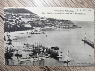 náhled knihy - Collection Artistique 52. - NICE. - Entrée du Port et le Mont Boron