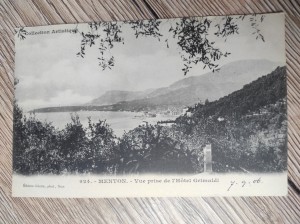 náhled knihy - 924. - Menton. - Vue prise de l'Hotel Grimaldi 