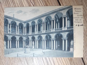 náhled knihy - Milano. Palazzo Brera-Cortile costruito nel 1565 da Pellegrini.