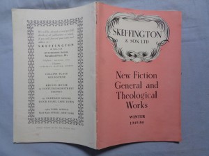 náhled knihy - Skeffington & Son Ltd. - New fiction General and Theological Works winter 1950