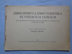 náhled knihy - Zimní sporty a zimní turistika ve Vysokých Tatrách: se struč. vypsáním nejkrásněj. lyžařských výstupů a tur.