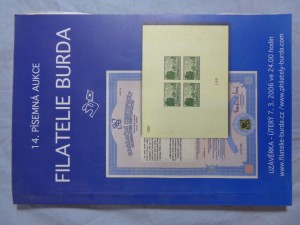 náhled knihy - 14. písemná aukce: Filatelie Burda