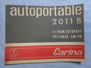 náhled knihy - Autoportable 2011 B: 12 tranzistorový přijímač AM-FM Carina