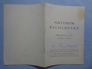 náhled knihy - Antonín Rychlovský: obrazy z let 1952-1956 (PODPIS A. RYCHLOVSKÉHO)