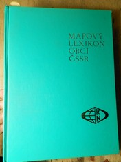 náhled knihy - Mapový lexikon obcí ČSSR : 1:200 000 : podle správního rozdělení 1. února 1967