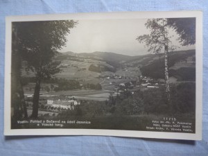náhled knihy - Vsetín: Pohled s Bečevné na údolí Jasenice a Vsacké hory(fotopohlednice)
