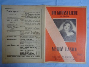 náhled knihy - Velká láska Die Grosse Liebe: dvě valčíkové písně ze stejnojmenného filmu