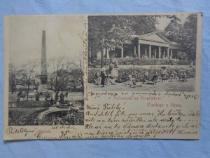 náhled knihy - Obelisk. Colonnada na Františkově. Pozdrav z Brna.