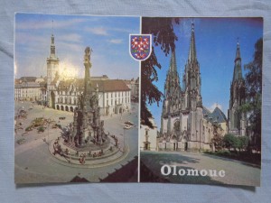 náhled knihy - Olomouc - náměstí míru s radnicí a sloupem Nejsv. trojice