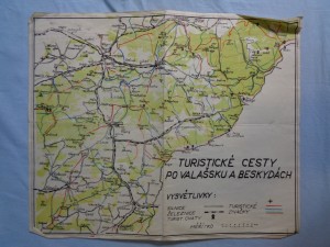 náhled knihy - Mapa - turistické cesty po Valašsku a Beskydách