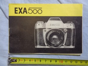 náhled knihy - Fotografický aparát EXA 500 - návod
